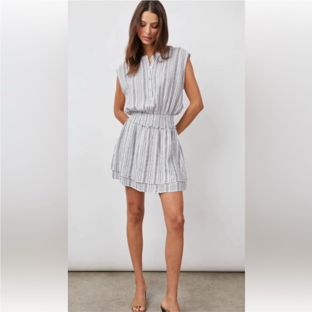 Rails Angelina Cayman Stripe linen dress